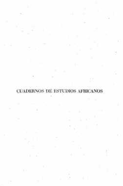 Cuadernos de estudios africanos: número 4